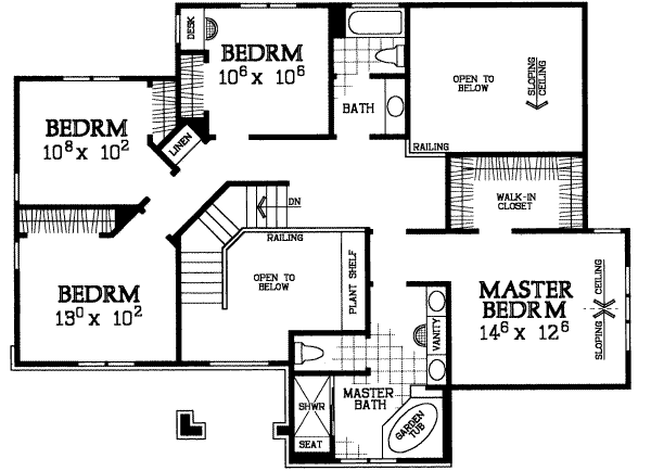 upper floor house blueprint