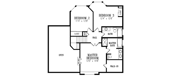 upper floor house blueprint