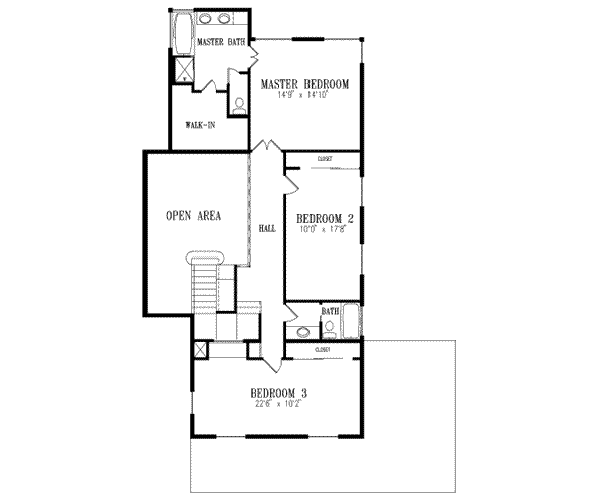 upper floor house blueprint