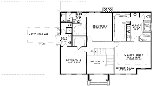 upper floor house blueprint