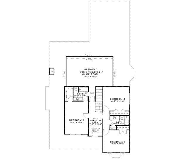 upper floor house blueprint