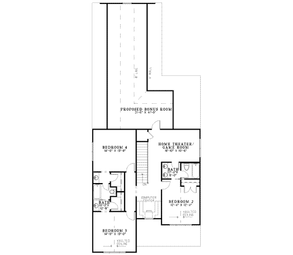 upper floor house blueprint