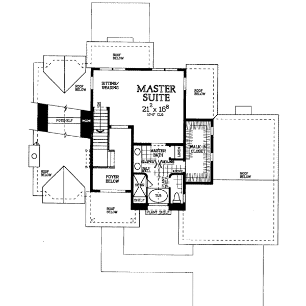 upper floor house blueprint