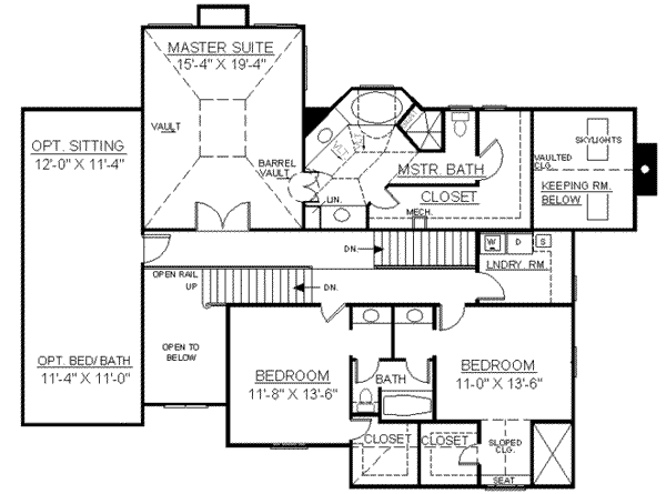 upper floor house blueprint