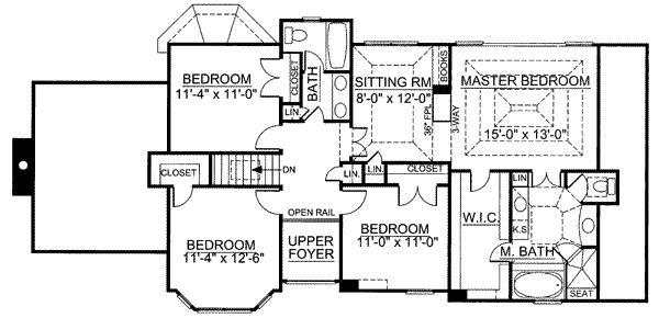 upper floor house blueprint