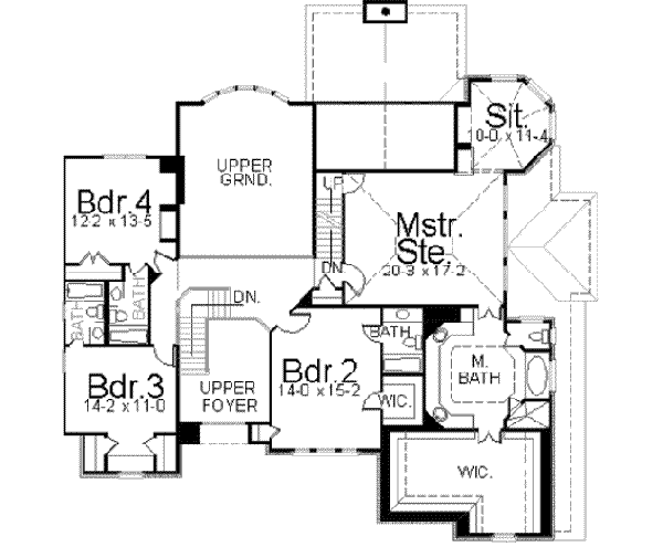 upper floor house blueprint
