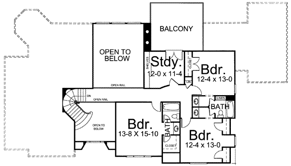 upper floor house blueprint