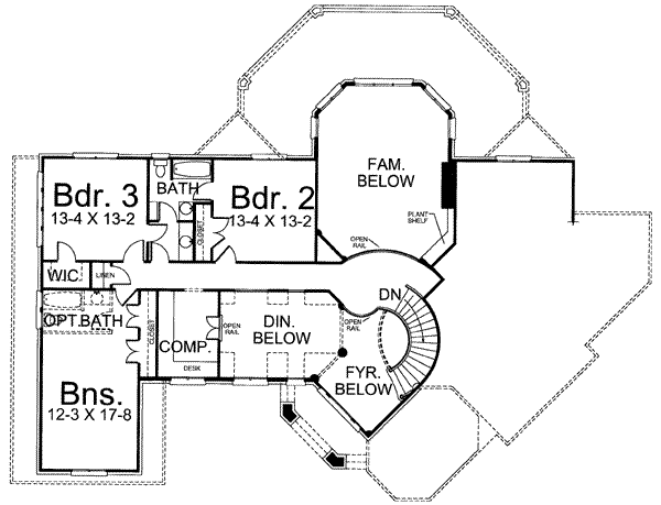 upper floor house blueprint