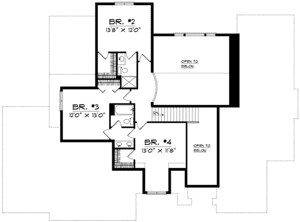 upper floor house blueprint
