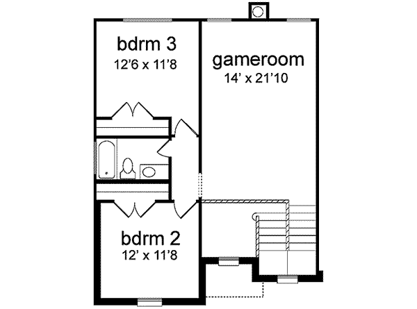 upper floor house blueprint