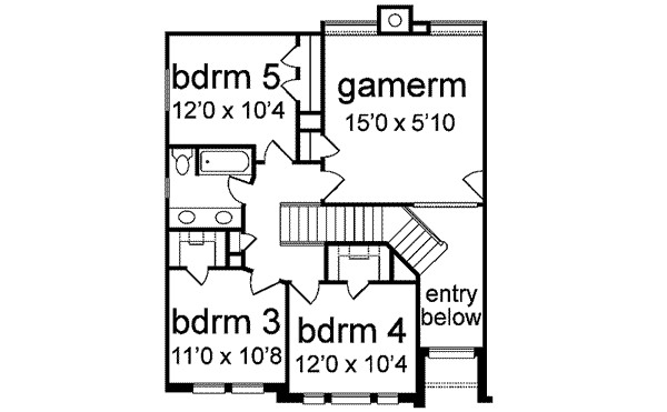 upper floor house blueprint