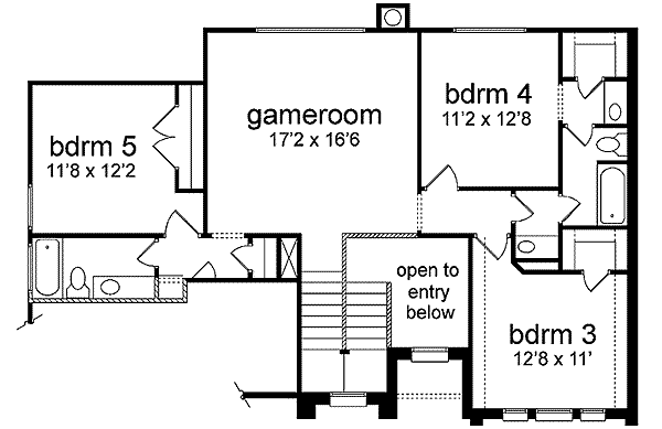 upper floor house blueprint