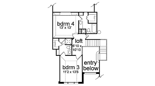 upper floor house blueprint