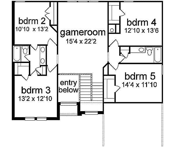 upper floor house blueprint