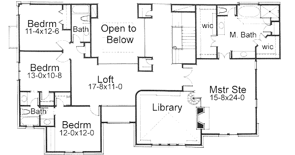 upper floor house blueprint