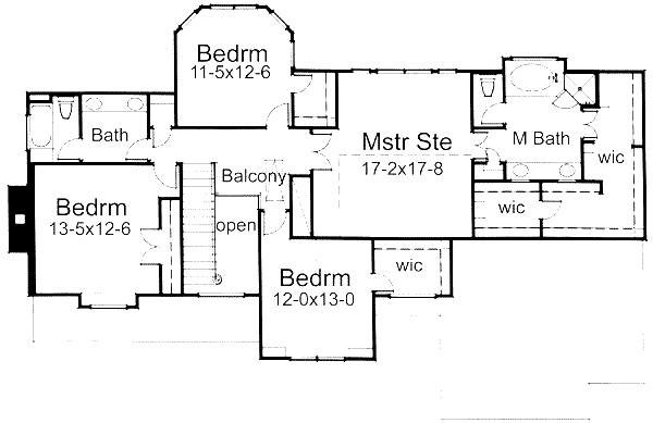 upper floor house blueprint