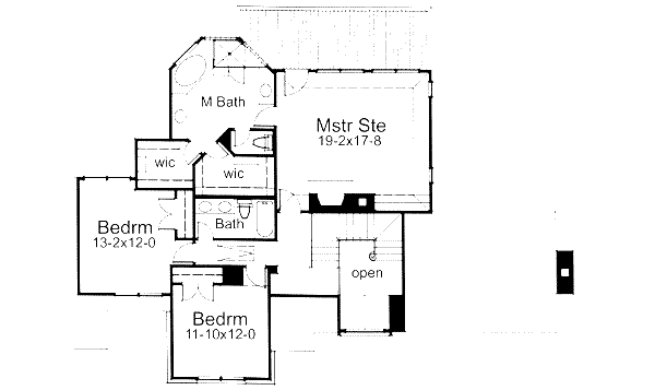 upper floor house blueprint