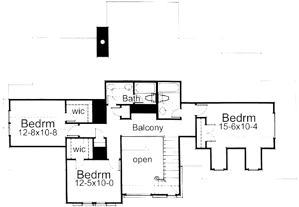 upper floor house blueprint