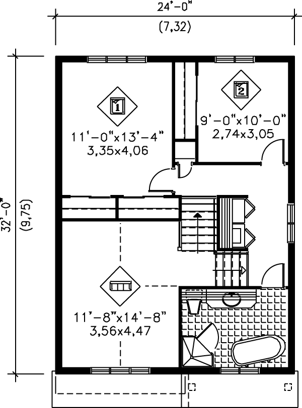 upper floor house blueprint