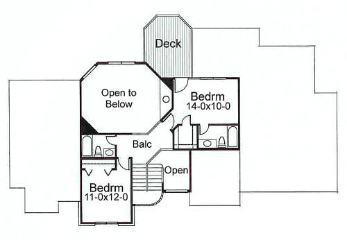 upper floor house blueprint