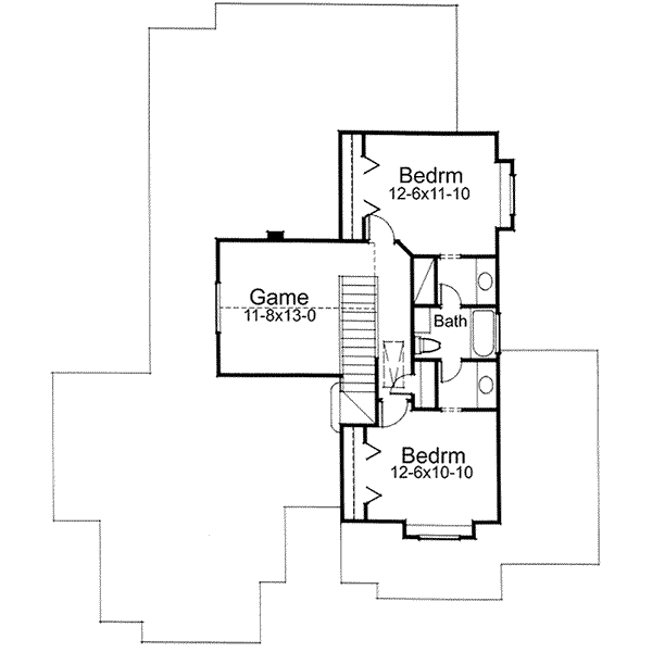 upper floor house blueprint