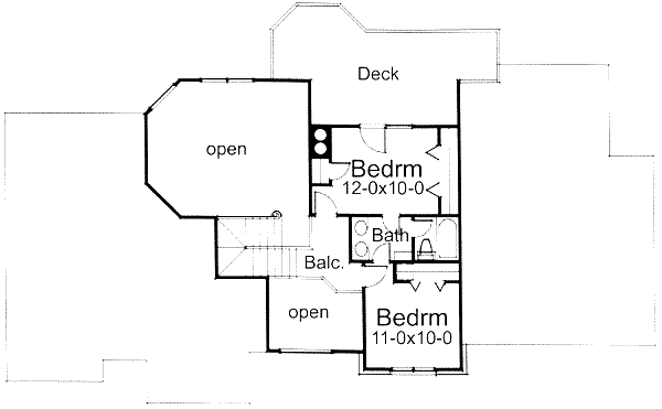 upper floor house blueprint