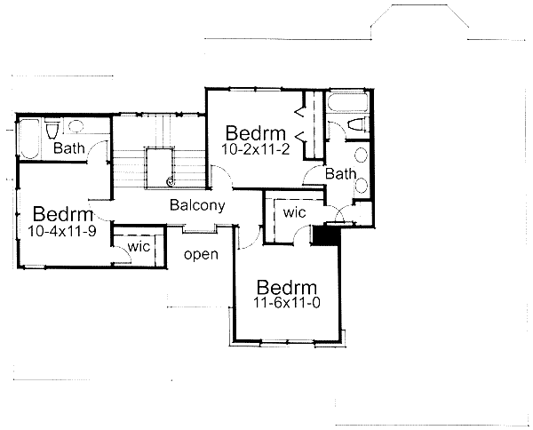 upper floor house blueprint