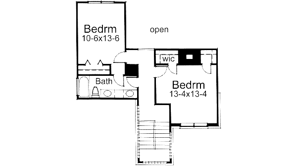 upper floor house blueprint
