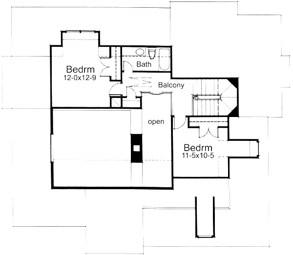 upper floor house blueprint