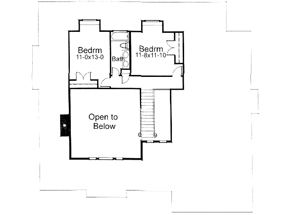 upper floor house blueprint
