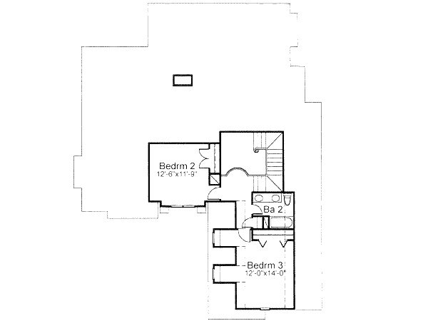 upper floor house blueprint