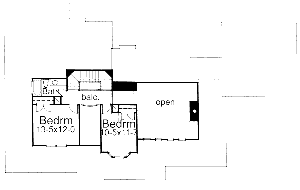 upper floor house blueprint