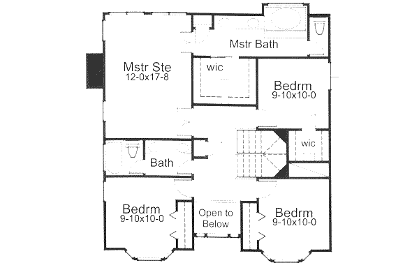 upper floor house blueprint