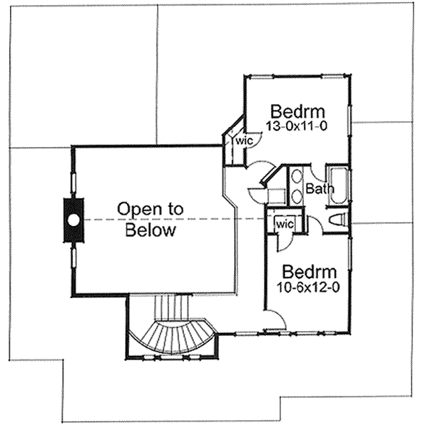 upper floor house blueprint