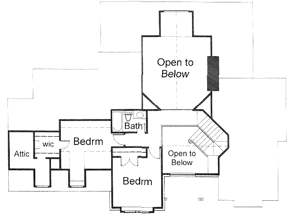 upper floor house blueprint