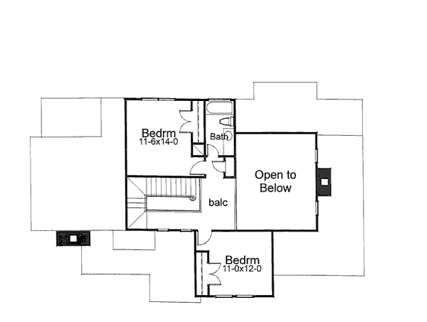 upper floor house blueprint