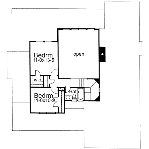 upper floor house blueprint