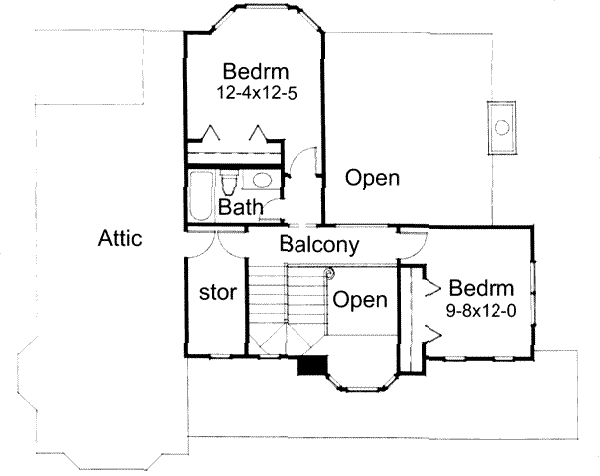 upper floor house blueprint