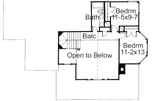 upper floor house blueprint