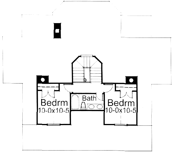 upper floor house blueprint