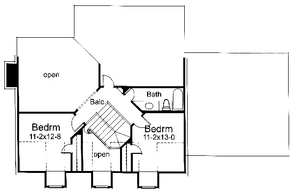 upper floor house blueprint