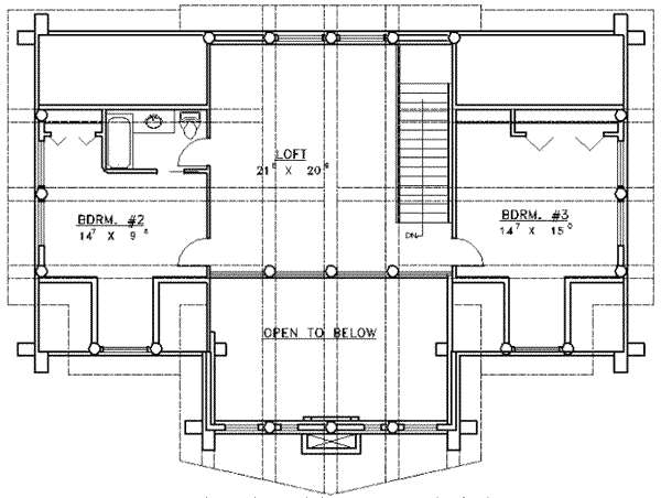 upper floor house blueprint