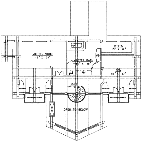 upper floor house blueprint