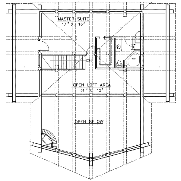 upper floor house blueprint