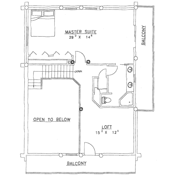 upper floor house blueprint