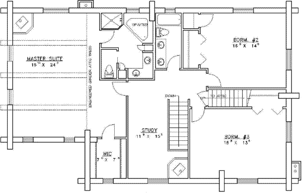 upper floor house blueprint