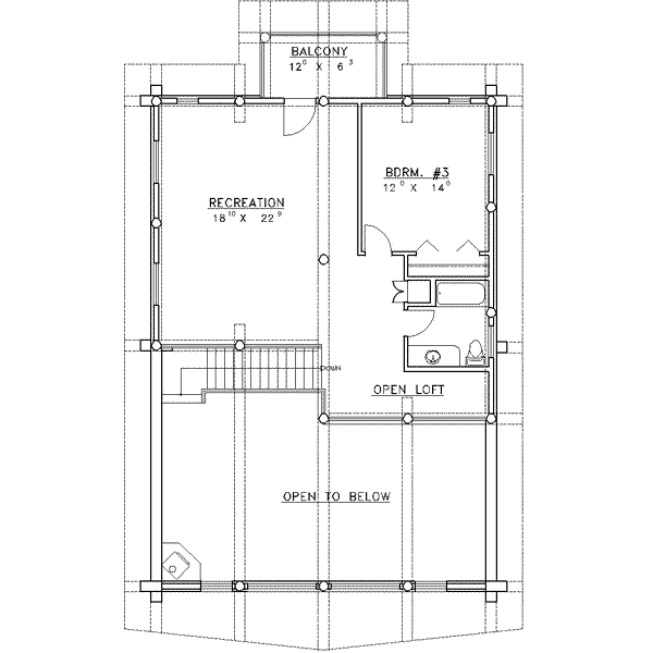 upper floor house blueprint