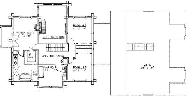 upper floor house blueprint
