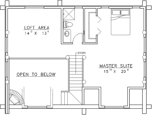 upper floor house blueprint