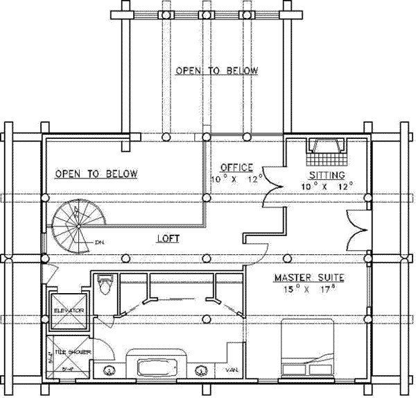 upper floor house blueprint